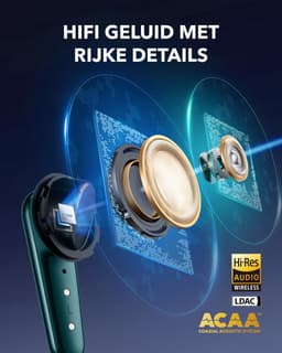 soundcore Liberty 4 Pro van Anker, draadloze oordopjes met iruisonderdrukking, 7 sensoren, realtime adaptieve ruisonderdrukking, 2x sneller opladen, hifi-muziek op studioniveau,6microfoons en Al - Groen — thumbnail 2