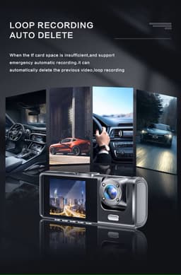 Dashcam IR-nachtzicht - Loop-opname - 2 "IPS-scherm - 1080P - 2-camera - DVR-recorder - videorecorder - voertuig DVR — thumbnail 3
