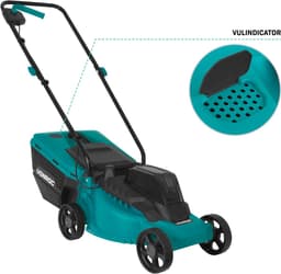 VONROC Accu Grasmaaier 20V en Grastrimmer 20V - Complete Set - 32 cm maaibreedte - Borstel-loze motor - Drie instelbare maaihoogtes: 30/50/70 mm - Incl. 30L Opvangbak - Incl. 4.0Ah Accu en snellader — thumbnail 5