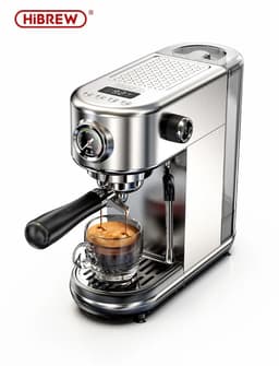 Heerlijk verse cappuccino - Espresso - 20bar druk Espressomachine - Instelbare Temperatuur - Melkopschuimer - Cappuccino - Espressofunctie - Warm- Koud — thumbnail 1