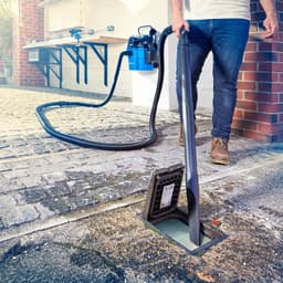 Tapijtreiniger - Tapijtwassers - Nat-Droogstofzuigers - Multifunctionele Stofzuiger - met Accessoires - Blaasfunctie - Stopcontact - voor Huis - Garage - Auto - Tapijt - 1500W - 18L - Blauw — thumbnail 2