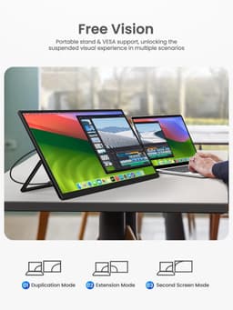 Portable Monitor - Draagbare Scherm - Uitbreider - Full HD — thumbnail 4