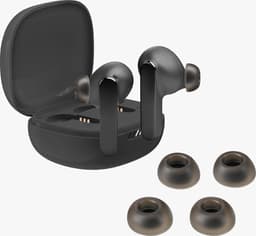 kwmobile 6x cover voor in-ear oortjes geschikt voor JBL Live Pro 2 TWS - Vervangende oordopjes in zwart — thumbnail 4
