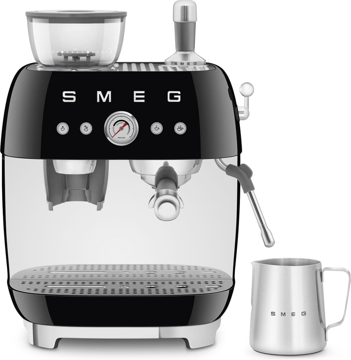 Smeg EGF03BLEU Espresso koffiemachine met bonenmaler jaren 50 model — afbeelding 1