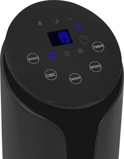 VONROC Luxe Ventilator - Torenventilator – hoogte 110 cm – Incl. afstandsbediening - 3 snelheden – zwenkfunctie - 15 uurs timer - zwart — thumbnail 3