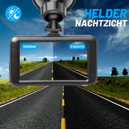 VERTREX Dashcam voor Auto 1080P Full HD - Voor en Achter - Dash cams - Nachtvisie - G-Sensor - 170° Wijdhoeklens - 3,0" LCD - Bewegingsdetectie - Loop Recording - Incl. 32GB MicroSD Kaart — thumbnail 2