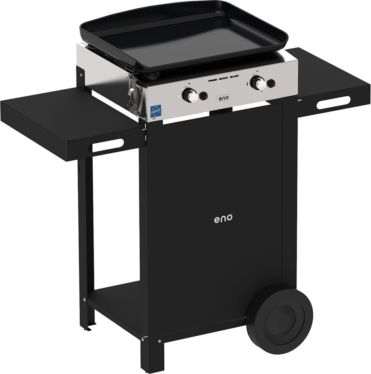 ENO INITIAL 50 GASBARBECUE - PLANCHA + ROLTAFEL - BAKPLAAT - LEVENSLANGE GARANTIE - 2 BRANDERS — afbeelding 1
