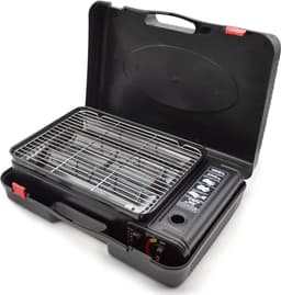 SMH LINE® Party Grill - Incl. 10x Gasflessen - Camping Grill - Camping kooktoestel - Safari Chef — thumbnail 4