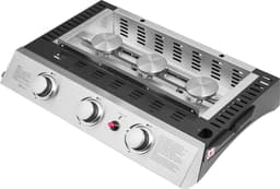 Bakplaat op gas SÉVILLE - 3 branders 7,5kW + wagen — thumbnail 5