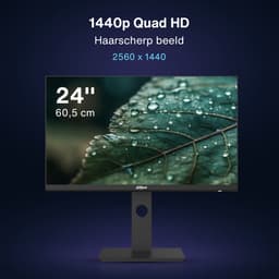 Dahua LM24-P301A QHD IPS Monitor - 75 Hz - USB-C - 24 inch - Inclusief HDMI kabel — thumbnail 3