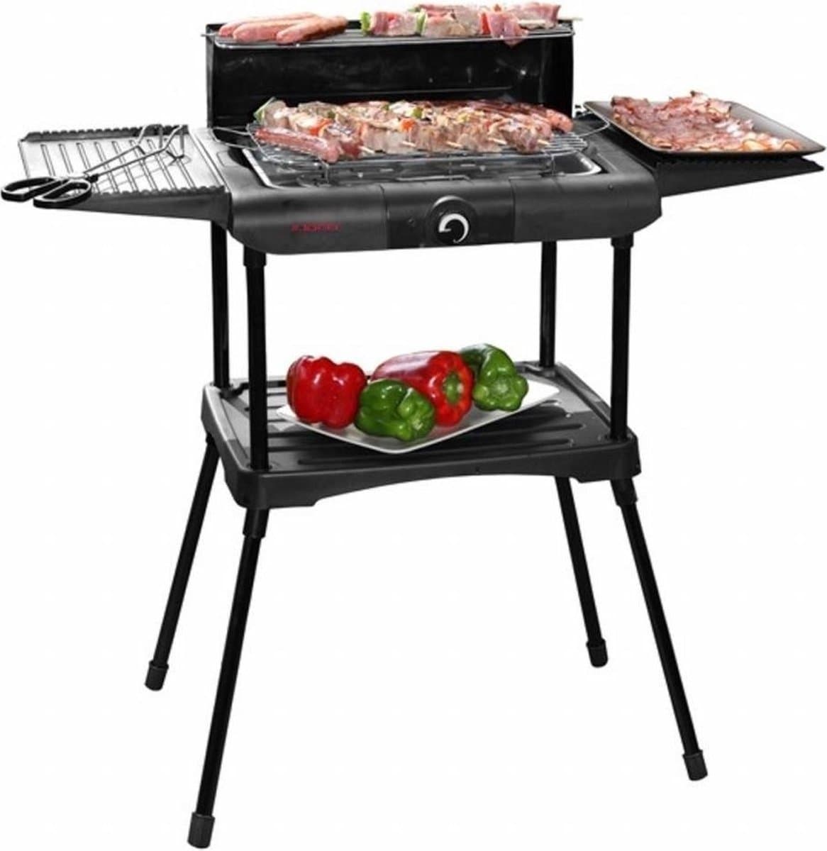 Excellent Electrics Elektrische Barbecue - Grilloppervlak (LxB) 36x24 cm - 2000W - Zwart — afbeelding 1
