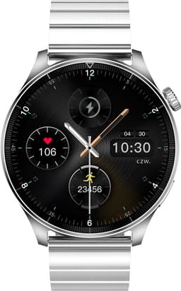 Forever, Luxe herenhorloge met verbinding belt sport gezondheid volgen waterdichte Grand 2, Zilveren — thumbnail 1