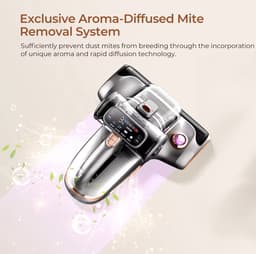 J&R Antimijt stofzuiger - Huisstofmijt stofzuiger - Bedstofzuiger - Kleed - Bank - Antimijt - Huisstofmijt sensor - Aroma Diffused - 700W 15kPa - UV licht - Ultrasone - LED Display - Wit — thumbnail 2