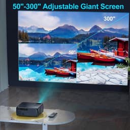 Luxe Beamer – Full HD 4K – Projector – 5G WiFi – Thuisbioscoop – Mini Beamer – 360° Flip Functie – Bluetooth 5.1 – Draadloos – 15.000 Lumen — thumbnail 2