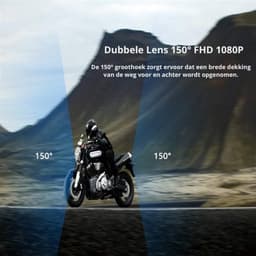 Thuys – Luxe Dashcam Motor Pro – Motorfiets Camera – Motocam – Met WiFi – Dubbele 1080P Camera – Sony Beeldsensor – 150° Kijkhoek — thumbnail 3