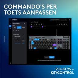 Logitech G915 X - Bedraad Gaming Toetsenbord - Tactile - Qwerty - Zwart — thumbnail 2