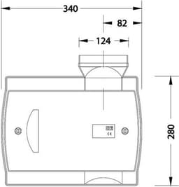 Orcon Compact 10P 380m3/h met perilex uitvoering, een compacte, stille en energiezuinige woonhuisventilator — thumbnail 2