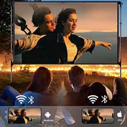 Mini Beamer - Streamen vanaf je telefoon - Input tot 4K - Bluetooth Audio - Projector - Mini Projector - HDMI - USB - Zwart - Smartphone - Draagbaar - Ingebouwde speaker — thumbnail 3