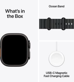 Apple Watch Ultra 2 GPS + Cellular 49mm Black Titanium Case with Black Ocean Band — thumbnail 2