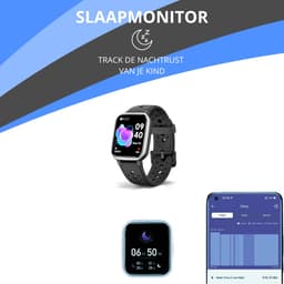 Twenty4seven® Smartwatch Kinderen & Volwassenen - Kinder Sport Horloge - Met Slaapmonitor, Stappenteller & Hartslagmeter en Meer — thumbnail 3