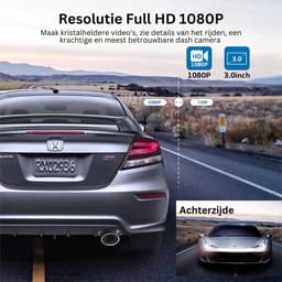 MKSS® Dual Dashcam - Dashcam voor Auto - Dashcams - Zwart — thumbnail 4