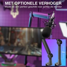 Sensic SA 30 Microfoon Arm Zonder Microfoon - Microfoon Statief - Boom Arm - Standaard - Met 15cm Verhoger — thumbnail 5