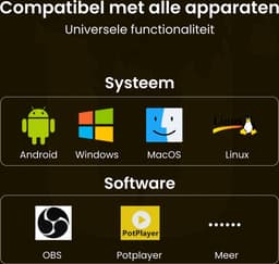 AdroitGoods HD Capture Card - HDMI naar USB-A / USB-A - Video Capture - Cam link - Video grabber - Streamen — thumbnail 3