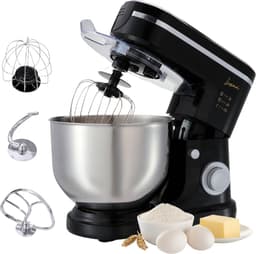 Luxari - Keukenmachine - 6L Mengkom - Keukenrobot - Keukenmixer - Kneedmachine - Mixer Met Mengkom - Keukenmachine Mixer — thumbnail 1
