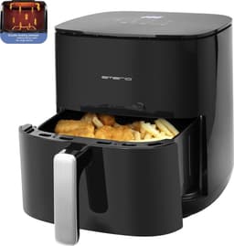Emerio AF-131797.1 - grote digitale heteluchtfriteuse met dubbel verwarmingselement, niet meer tussentijds schudden en sneller klaar, 5,0 liter inhoud, 8 automatische programma's, Cool Touch, BPA-vrij, snel opwarmen, 2000 W — thumbnail 1