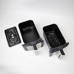 Equivera Dubbele Airfryer - Dubbele Mand - Dual Cook - Heteluchtfriteuse - Verschillende Programma's - Dual Zone - Mega — thumbnail 4