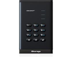 iStorage diskAshur3 HDD – externe harde schijf – 4TB – USB – 256-bit – Zwart