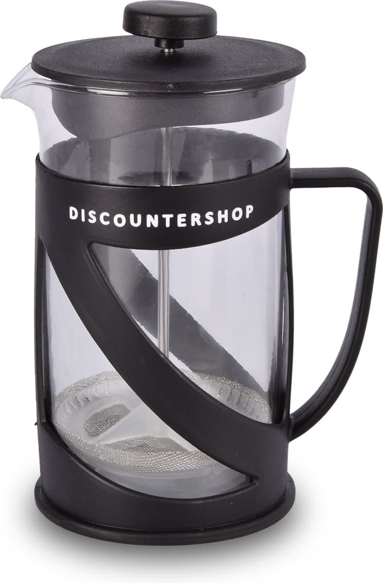 French Press Koffiemaker 600ml - RVS & Kunststof Cafetière - Borosilicaatglas Espresso & Thee Maker - Koffiepers & Koffiepot - Geschikt voor Koffie en Thee — afbeelding 1