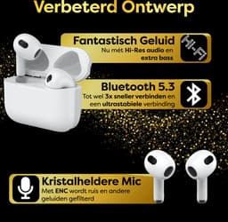 Volledig Draadloze Oordopjes - Bluetooth 5.3 - Oortjes Draadloos - Vernieuwd Design - Comfortabel - Hoge Geluidskwaliteit - Origineel Phreeze — thumbnail 4