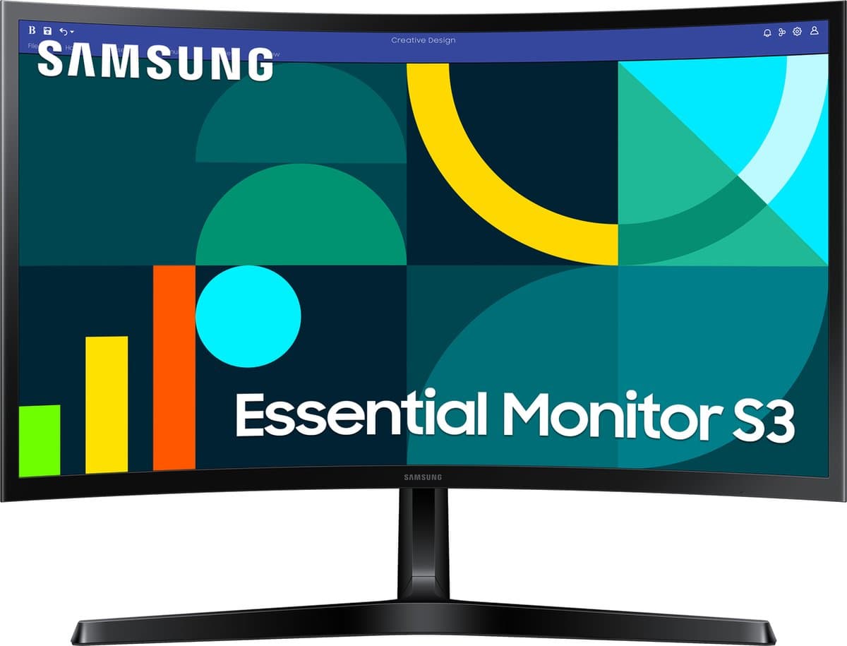 Samsung Odyssey LS24D366GAUXEN - Full HD Curved Gaming Monitor - 100Hz - 24 Inch — afbeelding 1