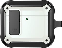 Telestore - Hoesje geschikte voor AirPods 4 - TPU hybride hoesje Beschermhoes - Shockproof AirPods 4 Cover - AirPods 4 Hoesje - Geschikt voor Apple Airpods 4 - wit - hard en TPU cover — thumbnail 1