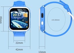 Smartwatch Kinderen - Camera - Games - Blauw — thumbnail 3