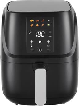 YOR® Airfryer xl - Airfryer xxl - Heteluchtfriteuse - 6 Liter - Timer tot 60 Minuten - Zwart- 39 cm x 29 cm x 34 cm; 4.6 kg — thumbnail 1