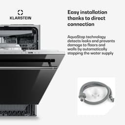 Klarstein Vaatwasser Luxara inbouw – geïntegreerde vaatwasser voor 14 couverts, met 8 programma's, AquaStop protectie, eco wasprogramma en gering waterverbruik,6L - voor Keuken - Snelprogramma - glas - Dishwasher - Afwasmachine — thumbnail 4