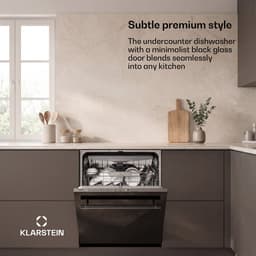 Klarstein Vaatwasser Luxara inbouw – geïntegreerde vaatwasser voor 14 couverts, met 8 programma's, AquaStop protectie, eco wasprogramma en gering waterverbruik,6L - voor Keuken - Snelprogramma - glas - Dishwasher - Afwasmachine — thumbnail 3