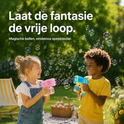 BOTC Bellenblaas pistool - Bellenblazer met vloeistof - Bubble gun - Inclusief 1*90ml Bellenblaas navulling - Voor kinderen - Speelgoed - Roze — thumbnail 3