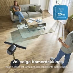 Dimplex FlexBlade Ventilator Bladloos – Oscillerende Tafelventilator - 180° Kantelbaar - 5 Snelheden & Timer - 20m Bereik – Waaier (36dB) - Magnetische Afstandsbediening — thumbnail 5