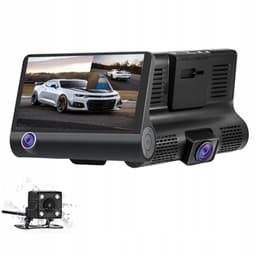 Ausha Dashcam 3 Camera’s – Full HD 1080P – Voor/Interieur/Achter – 4” LCD – Nachtzicht – Parking Mode – G-Sensor – Auto Recorder — thumbnail 2