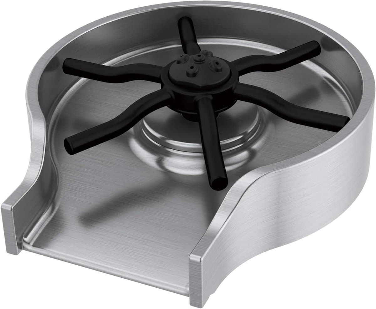Glazen Spoelmachine - Spoelbak Afspoeler - Horeca Gebruik - Roestvrij Staal - 61x46 cm - Zilver — afbeelding 1