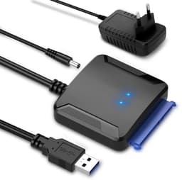 USB naar SATA Adapter - Externe Harde Schijf Kabel - Opslag Uitbreiden - UASP Acceleratie - 20TB Capaciteit - Zwart — thumbnail 1