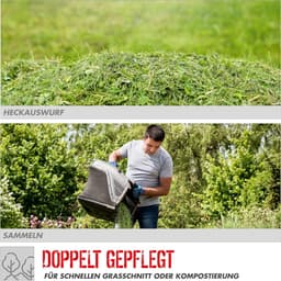 Benzine Grasmaaier - Gazonmaaier - Middelgrote Tuinen - Lichtgewicht en Wendbaar - 40 cm Snijbreedte - Zwart Rood — thumbnail 5