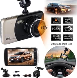 Dashcam Auto - DVR Camcorder - Veilig Rijden - Dubbele Lens - 1080P HD - Zwart — thumbnail 2