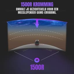 SVN® Gaming Monitor 240hz - Gaming Monitor -Zwart - ‎‎19 x 55 x 42 cm; 3.88 kg — thumbnail 3