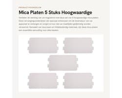 Dailygoods- Mica Plaat - 5 Stuks - Hoge Temperatuur Weerstand - Duurzaam - Magnetron Onderdeel - Isolerende Eigenschappen - Milieuvriendelijk - Microwaveplaat