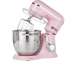 Keukenmachine - Mixer Deegmachine - Thuis Bakken - 1300W Motor - 6 Liter Kom - Roze