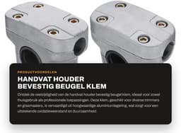 Dailygoods - Handvat Houder Bevestig Beugel Klem - 26mm - Aluminiumlegering - Anti-roest - Geschikt voor Strimmer Trimmer Grasmaaier - 26mm — thumbnail 1